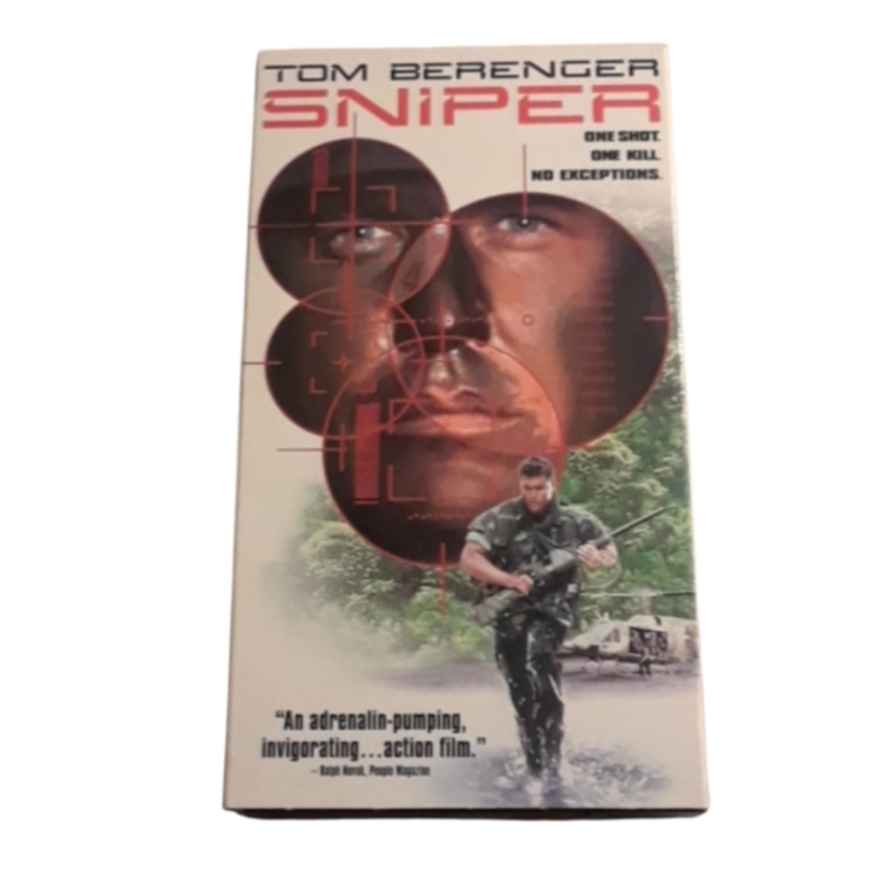 6/$15 Sniper Columbia Tristar VHS tape view